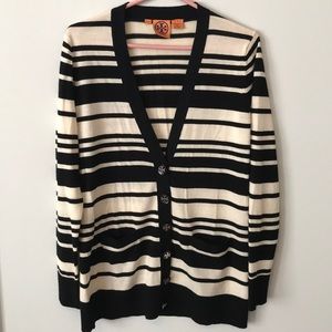 Tory Burch Striped Wool Sweater